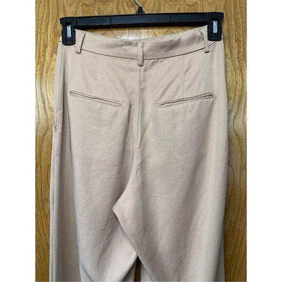 Reformation Mason High Rise Straight Leg Trouser Pant Khaki Size 4 - Picture 7 of 12